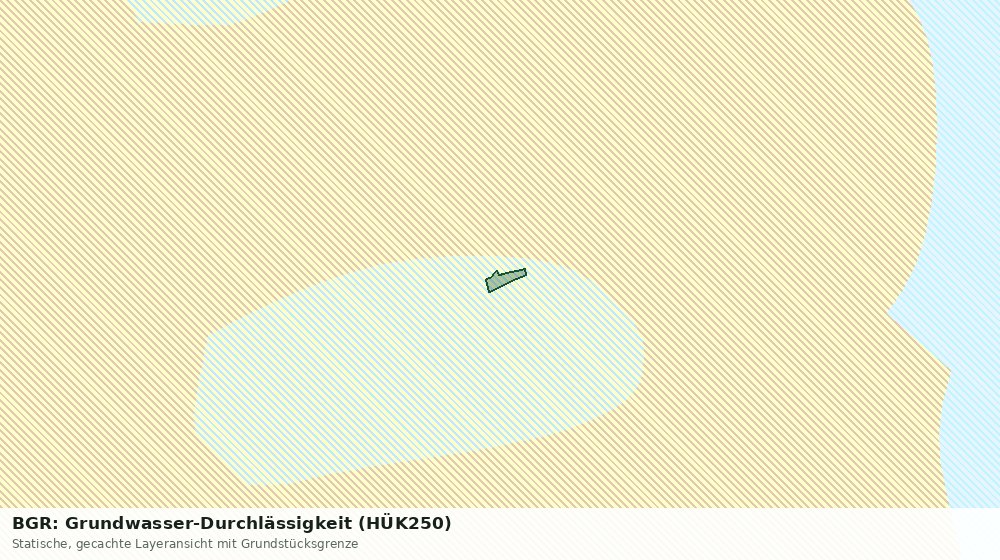 Statische Kartenansicht: BGR: Grundwasser-Durchlässigkeit (HÜK250)