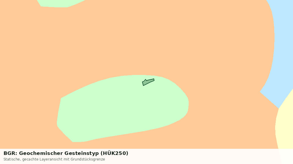 Statische Kartenansicht: BGR: Geochemischer Gesteinstyp (HÜK250)