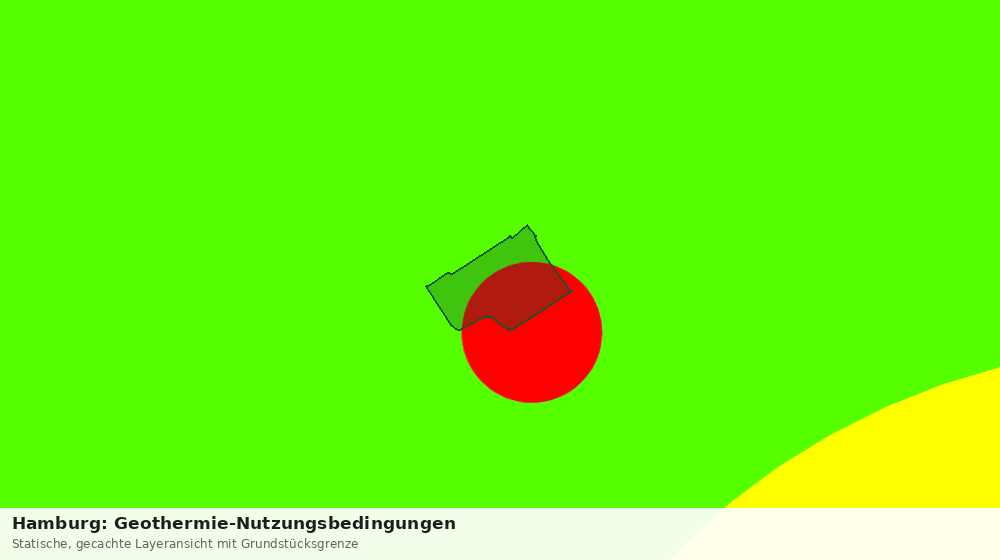 Statische Kartenansicht: Hamburg: Geothermie-Nutzungsbedingungen