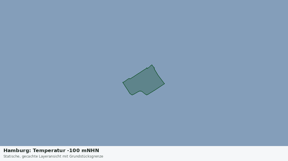 Statische Kartenansicht: Hamburg: Temperatur -100 mNHN