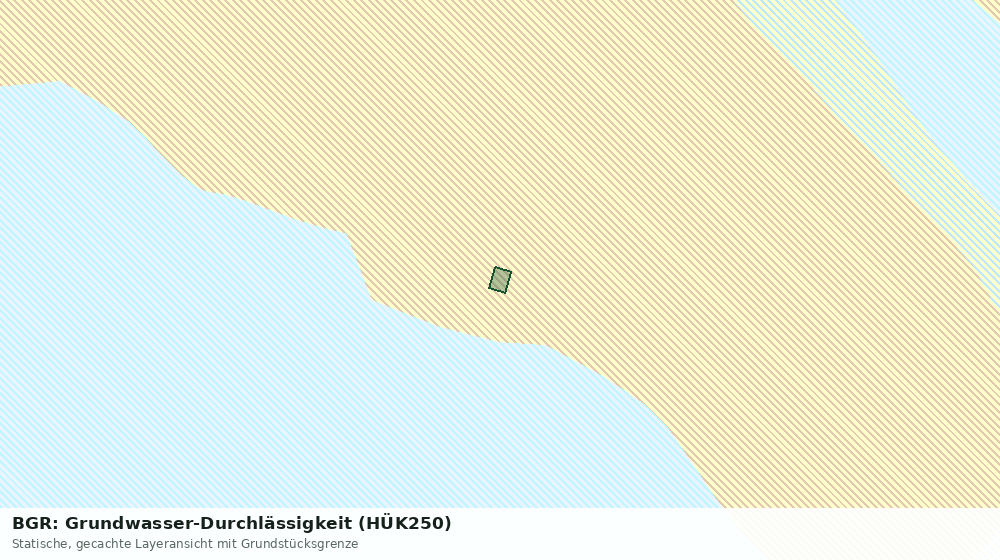Statische Kartenansicht: BGR: Grundwasser-Durchlässigkeit (HÜK250)