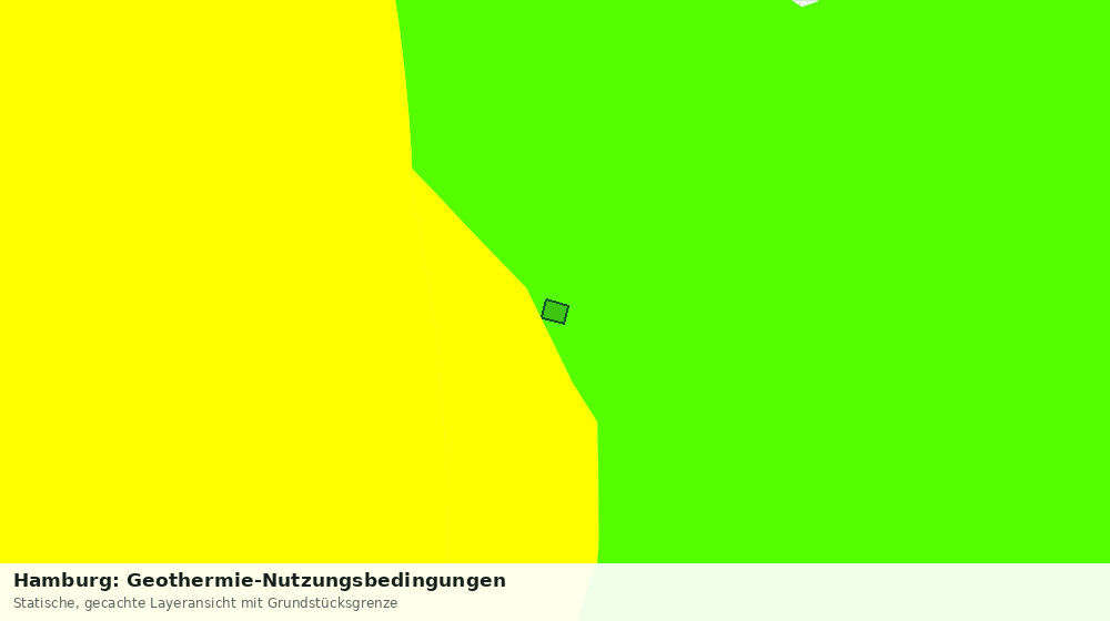 Statische Kartenansicht: Hamburg: Geothermie-Nutzungsbedingungen