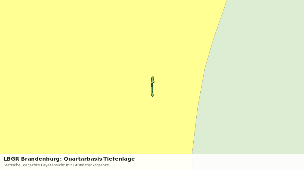 Statische Kartenansicht: LBGR Brandenburg: Quartärbasis-Tiefenlage