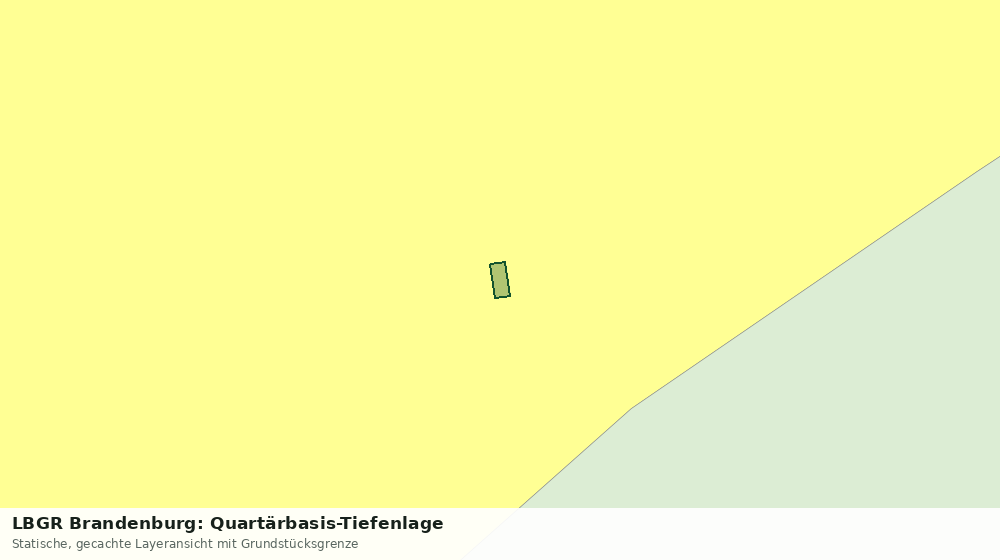 Statische Kartenansicht: LBGR Brandenburg: Quartärbasis-Tiefenlage