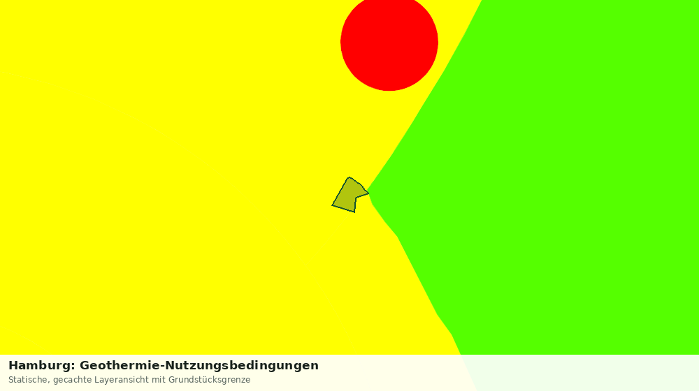Statische Kartenansicht: Hamburg: Geothermie-Nutzungsbedingungen