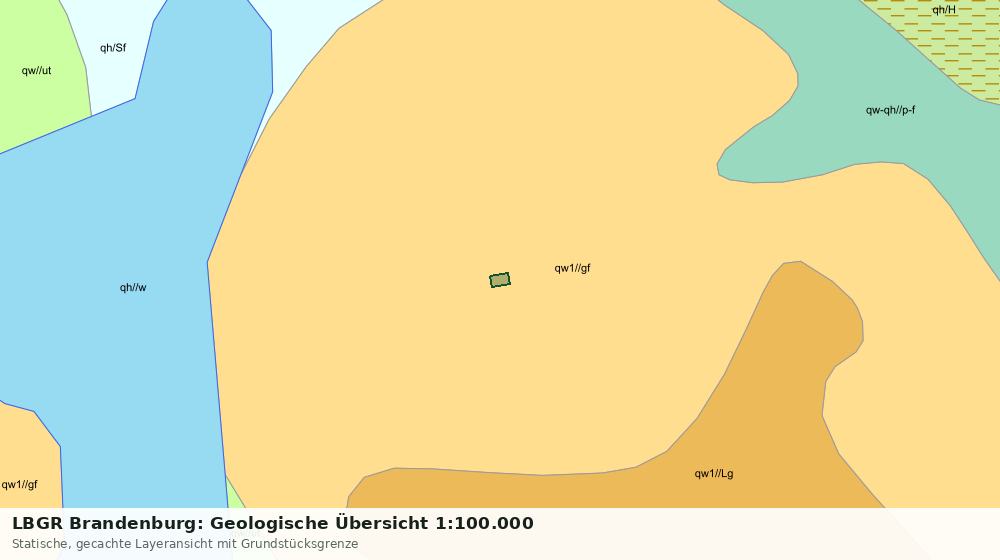 Statische Kartenansicht: LBGR Brandenburg: Geologische Übersicht 1:100.000
