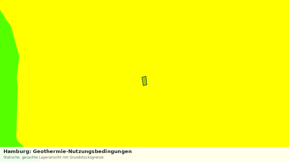 Statische Kartenansicht: Hamburg: Geothermie-Nutzungsbedingungen