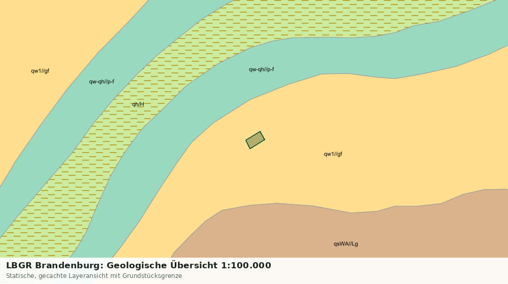 Statische Kartenansicht: LBGR Brandenburg: Geologische Übersicht 1:100.000
