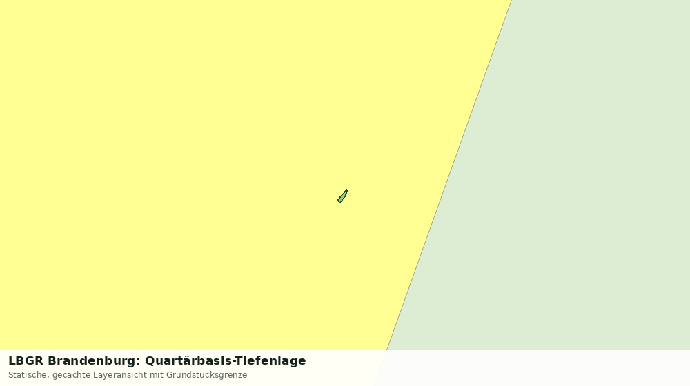 Statische Kartenansicht: LBGR Brandenburg: Quartärbasis-Tiefenlage
