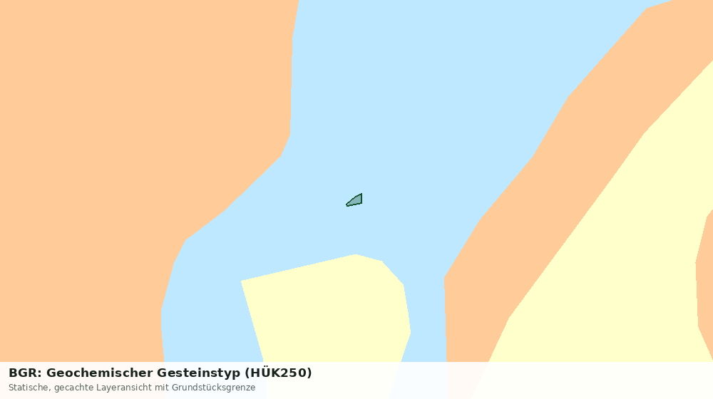 Statische Kartenansicht: BGR: Geochemischer Gesteinstyp (HÜK250)