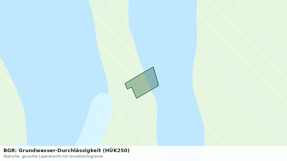 Statische Kartenansicht: BGR: Grundwasser-Durchlässigkeit (HÜK250)