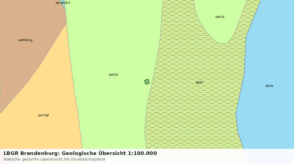 Statische Kartenansicht: LBGR Brandenburg: Geologische Übersicht 1:100.000