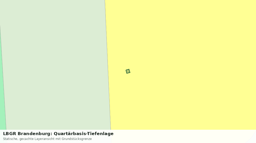 Statische Kartenansicht: LBGR Brandenburg: Quartärbasis-Tiefenlage