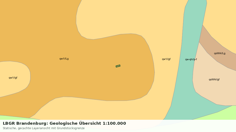 Statische Kartenansicht: LBGR Brandenburg: Geologische Übersicht 1:100.000