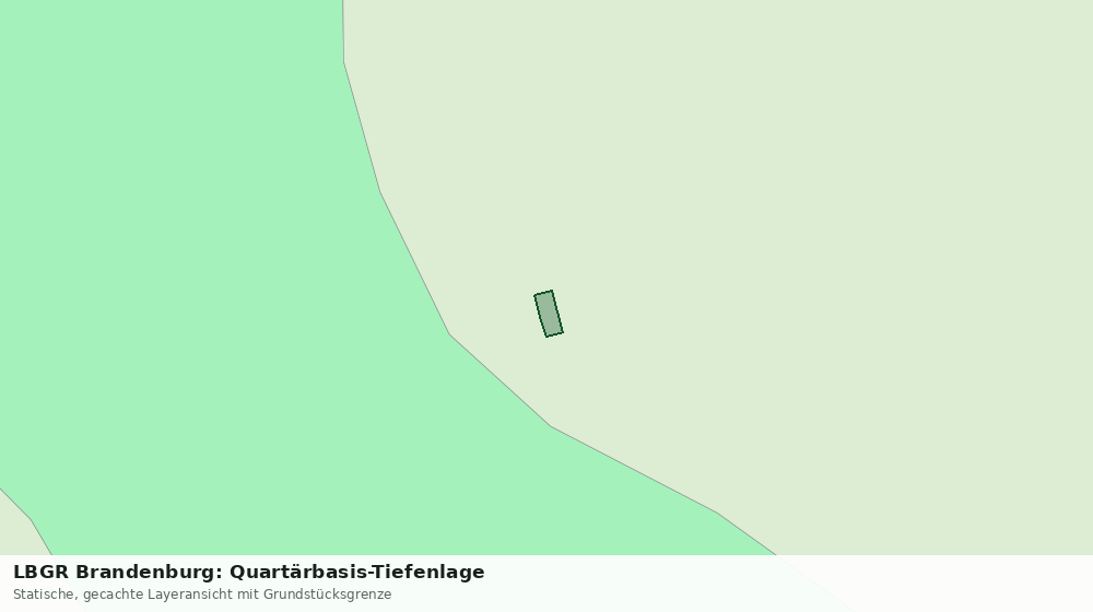 Statische Kartenansicht: LBGR Brandenburg: Quartärbasis-Tiefenlage
