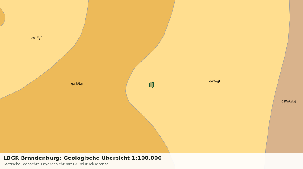 Statische Kartenansicht: LBGR Brandenburg: Geologische Übersicht 1:100.000