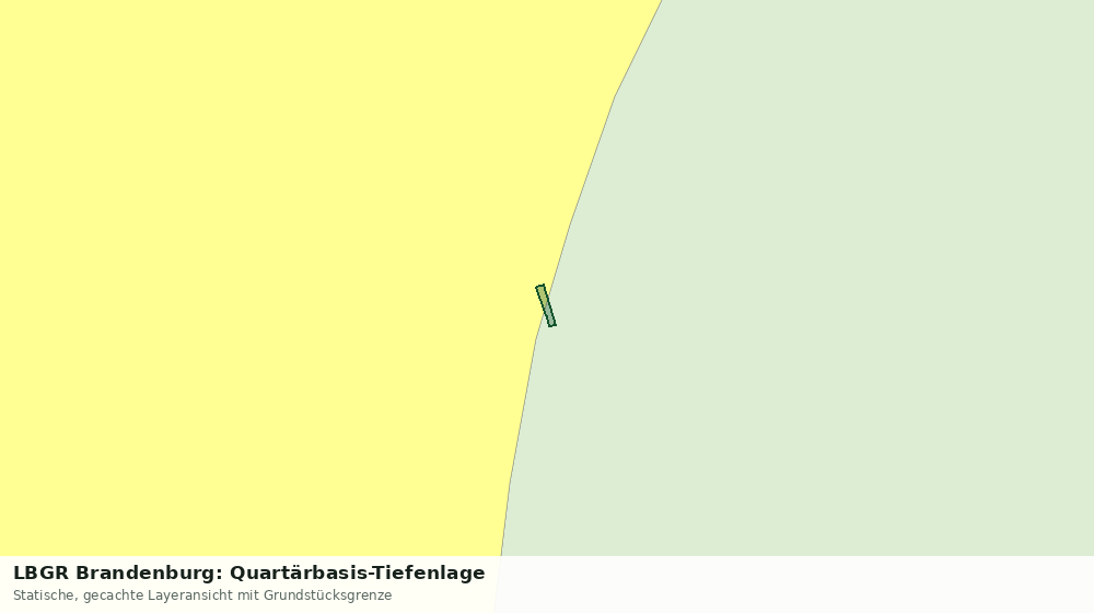 Statische Kartenansicht: LBGR Brandenburg: Quartärbasis-Tiefenlage