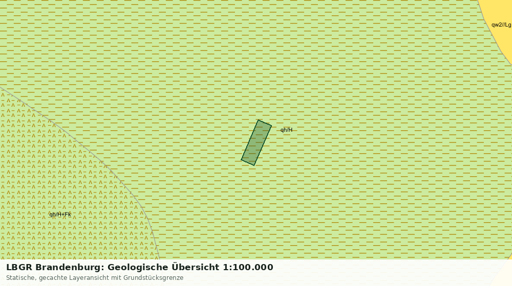 Statische Kartenansicht: LBGR Brandenburg: Geologische Übersicht 1:100.000