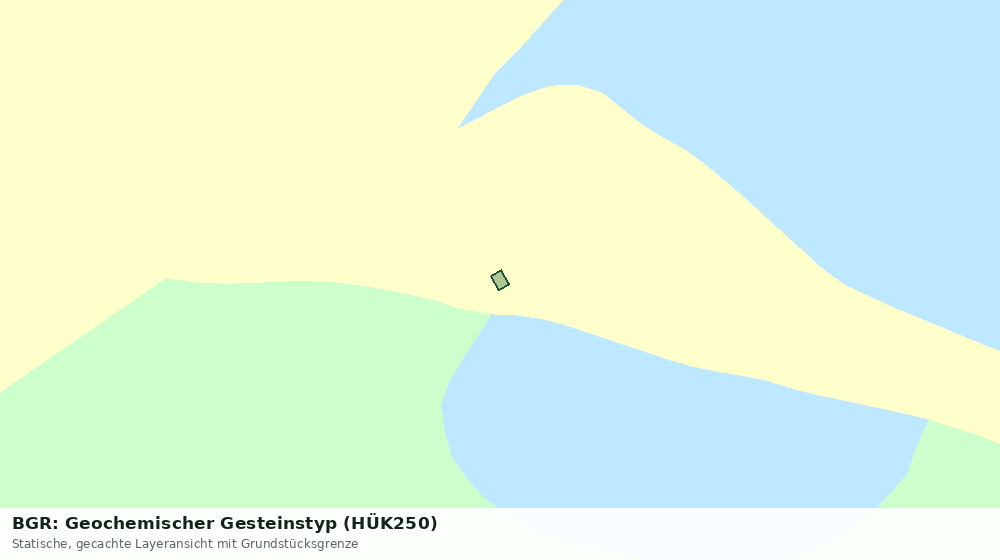 Statische Kartenansicht: BGR: Geochemischer Gesteinstyp (HÜK250)