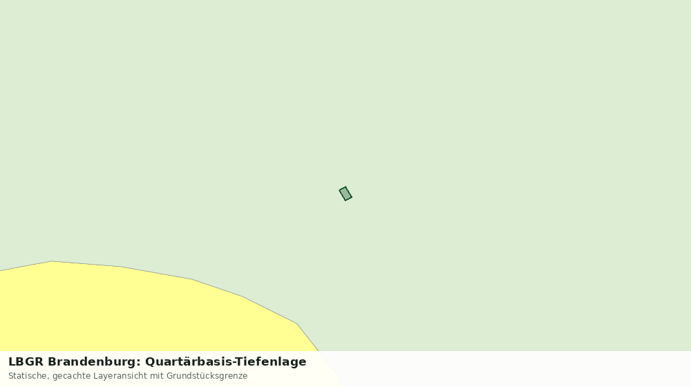 Statische Kartenansicht: LBGR Brandenburg: Quartärbasis-Tiefenlage