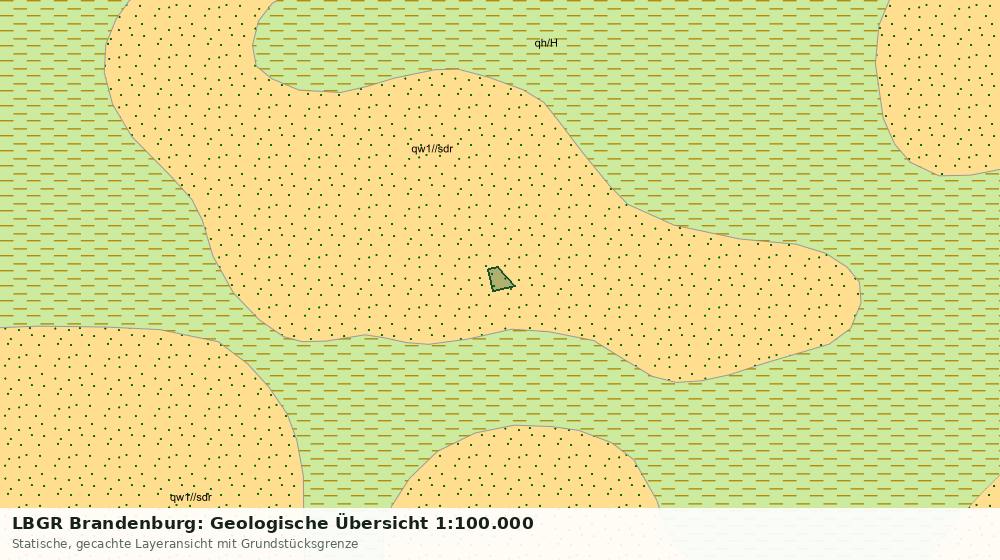 Statische Kartenansicht: LBGR Brandenburg: Geologische Übersicht 1:100.000