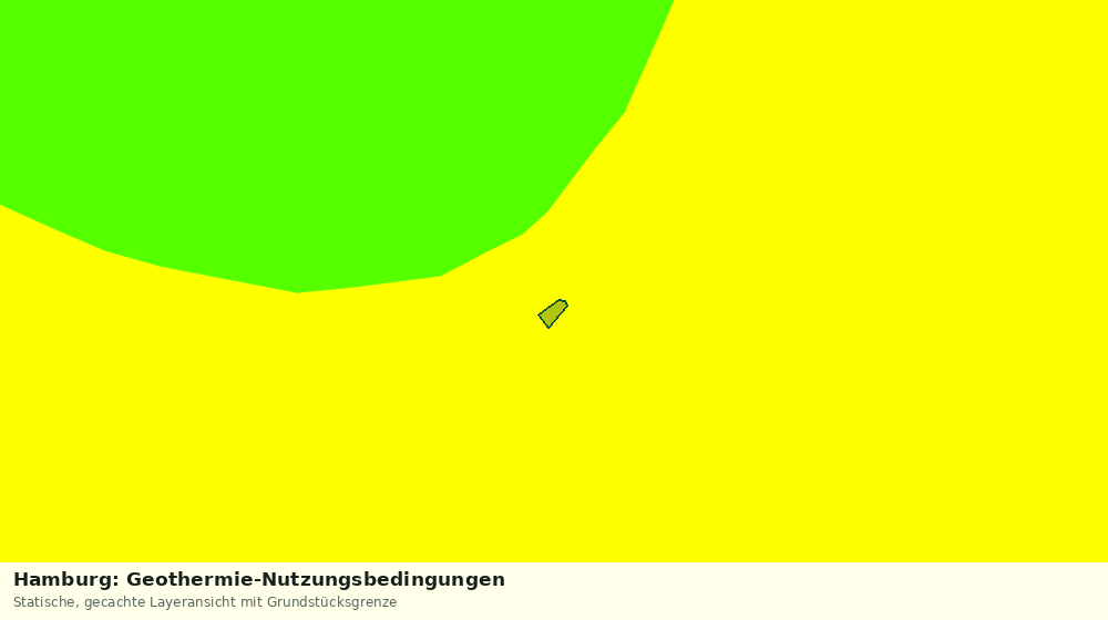 Statische Kartenansicht: Hamburg: Geothermie-Nutzungsbedingungen