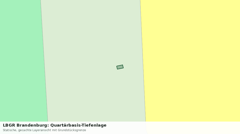 Statische Kartenansicht: LBGR Brandenburg: Quartärbasis-Tiefenlage