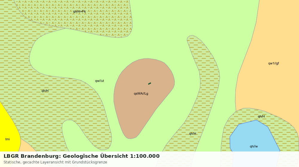 Statische Kartenansicht: LBGR Brandenburg: Geologische Übersicht 1:100.000