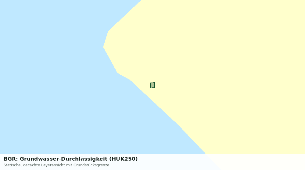 Statische Kartenansicht: BGR: Grundwasser-Durchlässigkeit (HÜK250)