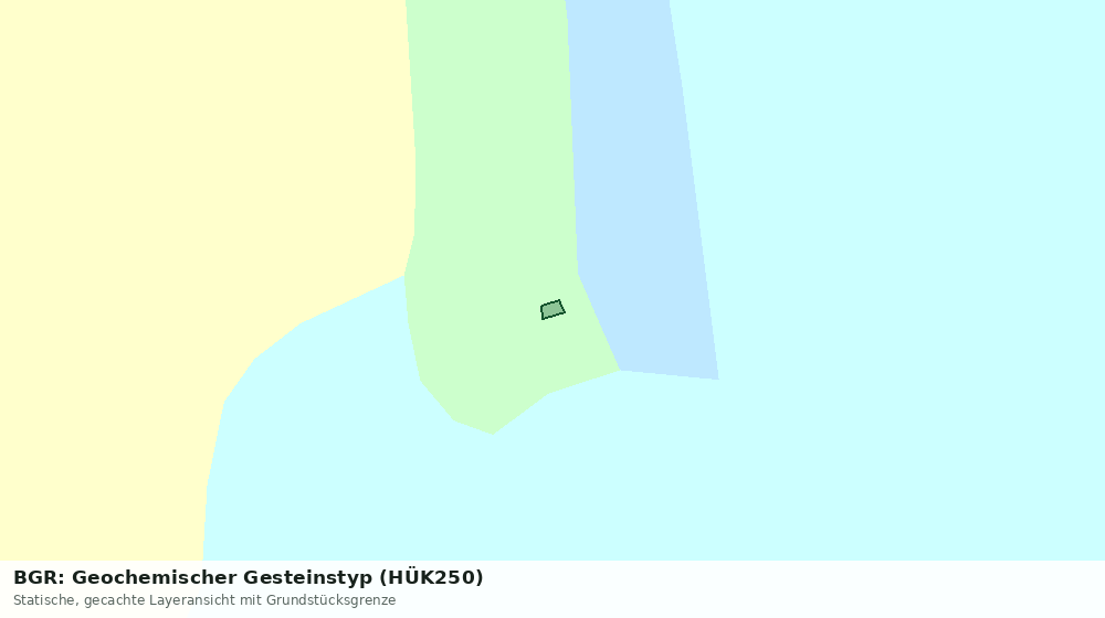 Statische Kartenansicht: BGR: Geochemischer Gesteinstyp (HÜK250)