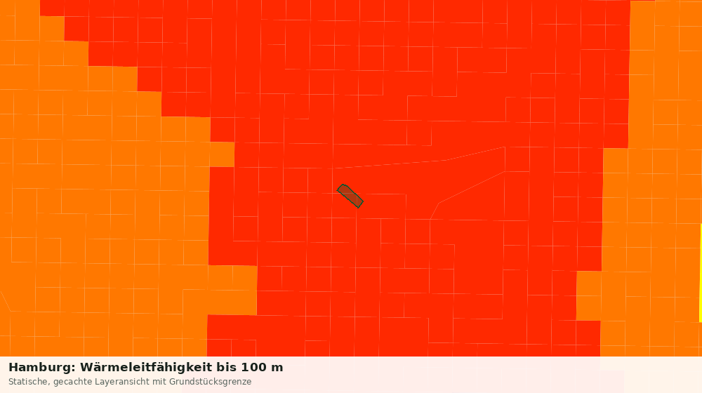 Statische Kartenansicht: Hamburg: Wärmeleitfähigkeit bis 100 m