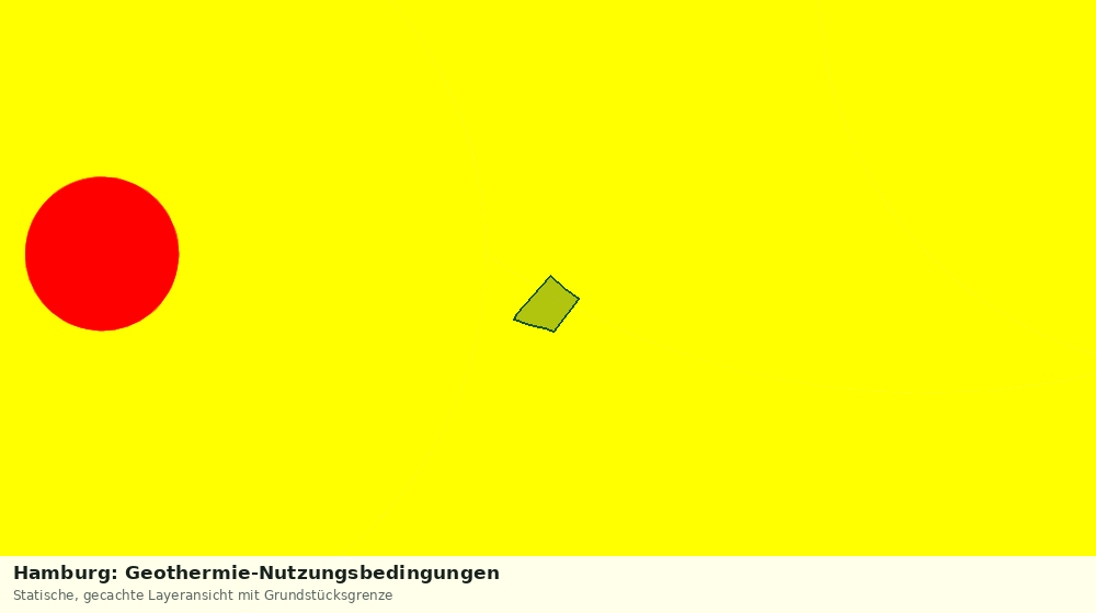 Statische Kartenansicht: Hamburg: Geothermie-Nutzungsbedingungen