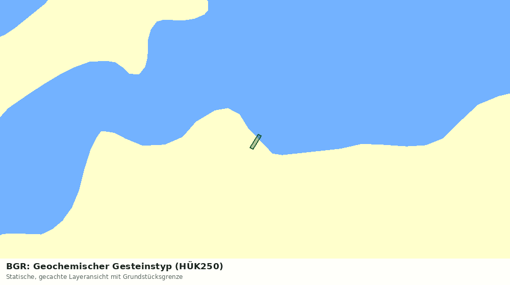 Statische Kartenansicht: BGR: Geochemischer Gesteinstyp (HÜK250)