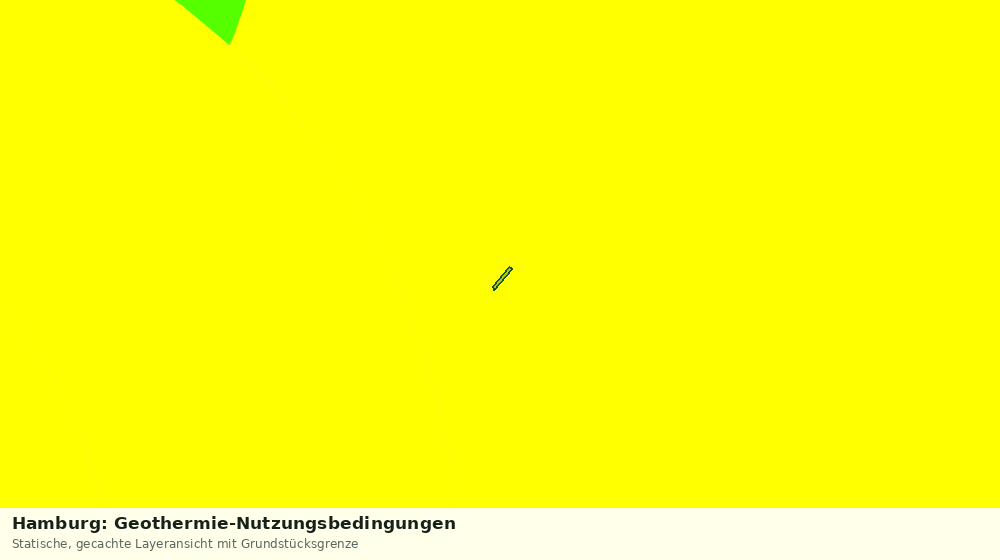 Statische Kartenansicht: Hamburg: Geothermie-Nutzungsbedingungen