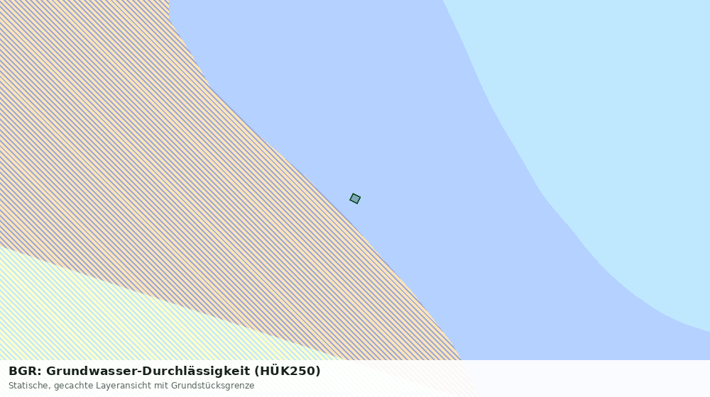 Statische Kartenansicht: BGR: Grundwasser-Durchlässigkeit (HÜK250)