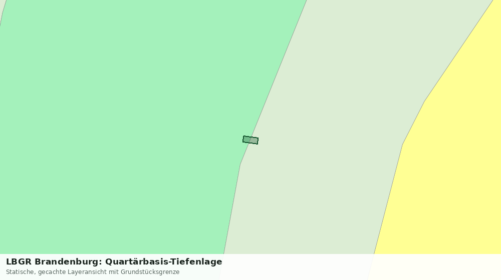 Statische Kartenansicht: LBGR Brandenburg: Quartärbasis-Tiefenlage