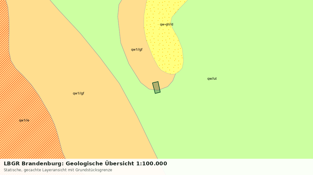 Statische Kartenansicht: LBGR Brandenburg: Geologische Übersicht 1:100.000