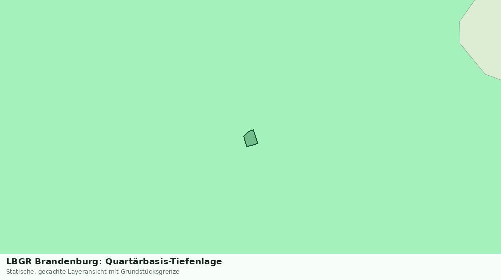 Statische Kartenansicht: LBGR Brandenburg: Quartärbasis-Tiefenlage