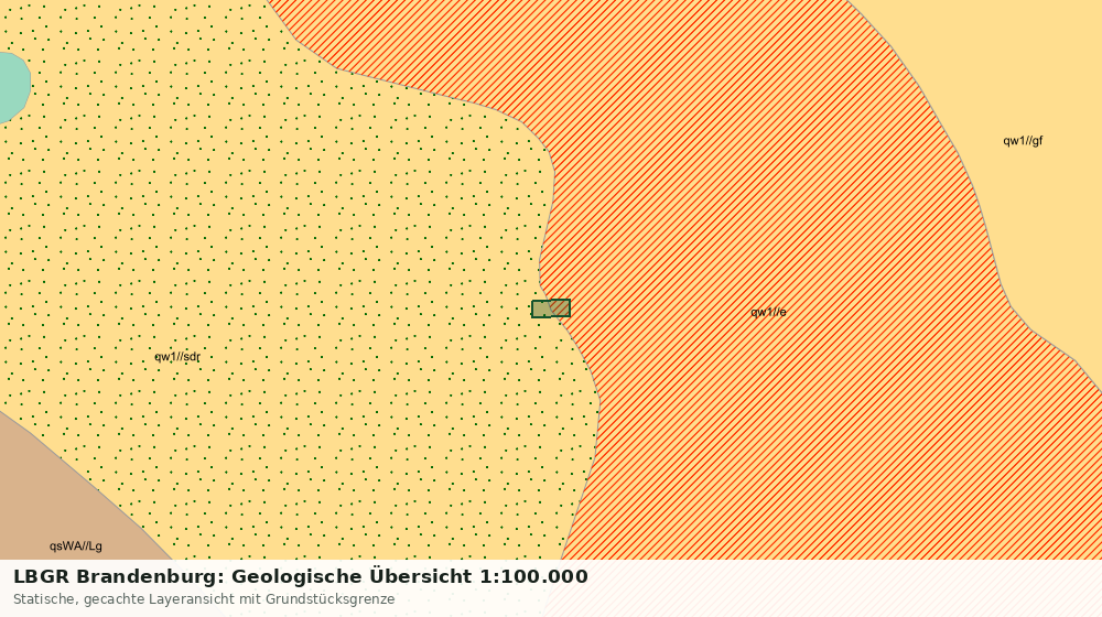 Statische Kartenansicht: LBGR Brandenburg: Geologische Übersicht 1:100.000