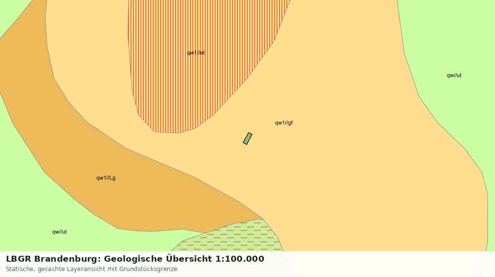 Statische Kartenansicht: LBGR Brandenburg: Geologische Übersicht 1:100.000