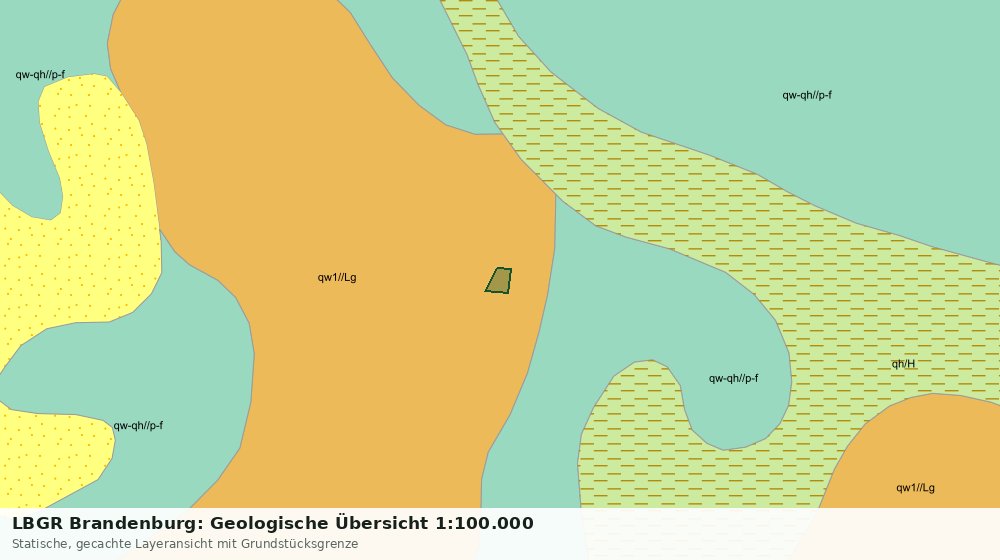 Statische Kartenansicht: LBGR Brandenburg: Geologische Übersicht 1:100.000