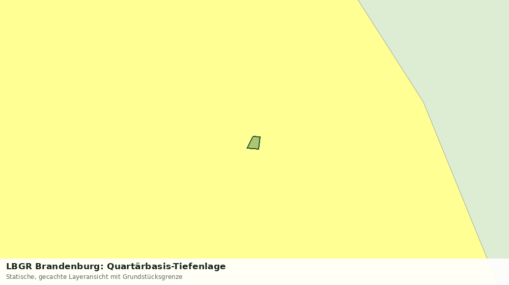 Statische Kartenansicht: LBGR Brandenburg: Quartärbasis-Tiefenlage