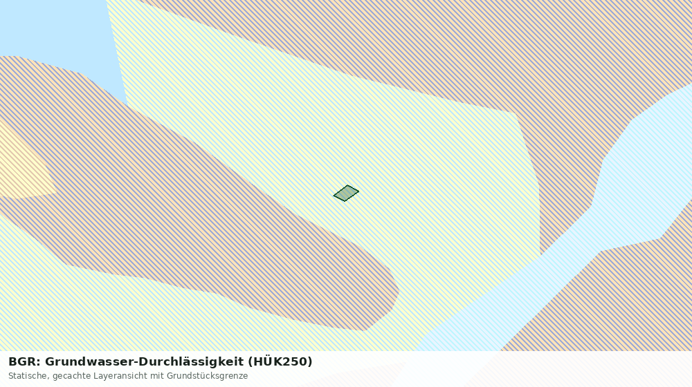 Statische Kartenansicht: BGR: Grundwasser-Durchlässigkeit (HÜK250)