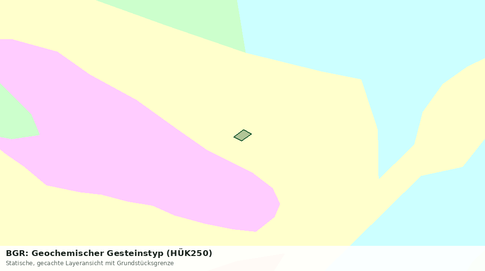 Statische Kartenansicht: BGR: Geochemischer Gesteinstyp (HÜK250)