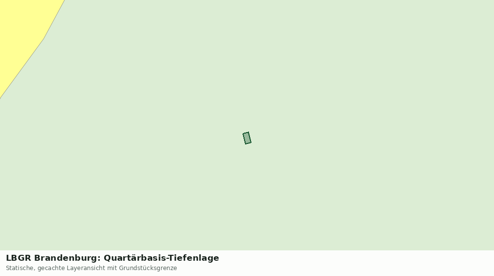 Statische Kartenansicht: LBGR Brandenburg: Quartärbasis-Tiefenlage
