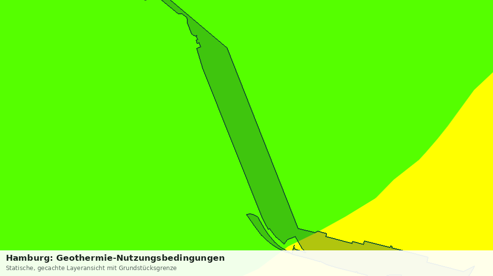 Statische Kartenansicht: Hamburg: Geothermie-Nutzungsbedingungen