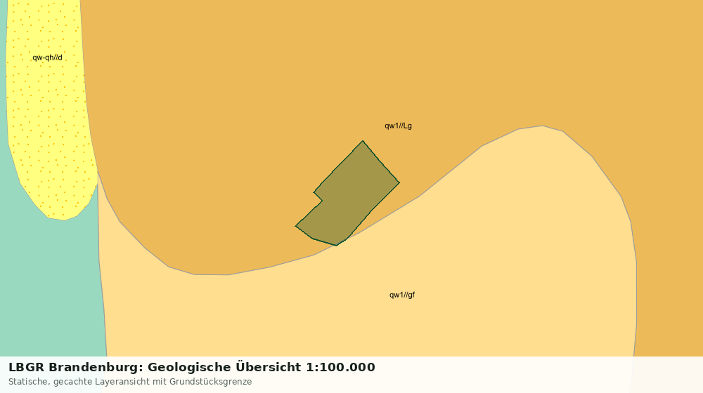 Statische Kartenansicht: LBGR Brandenburg: Geologische Übersicht 1:100.000