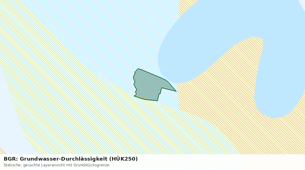 Statische Kartenansicht: BGR: Grundwasser-Durchlässigkeit (HÜK250)
