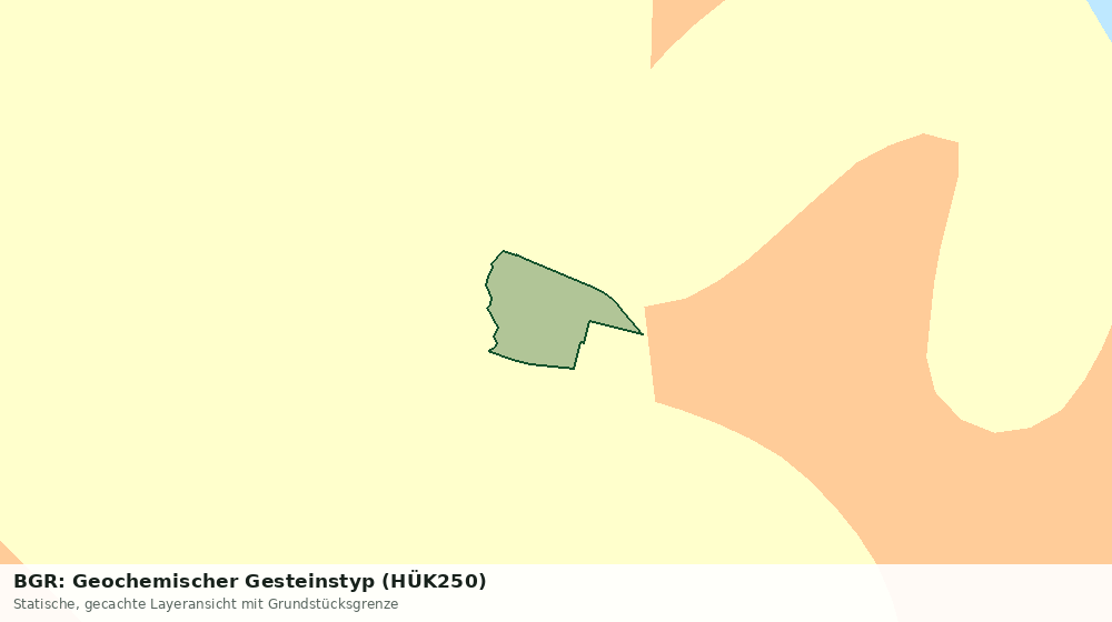 Statische Kartenansicht: BGR: Geochemischer Gesteinstyp (HÜK250)