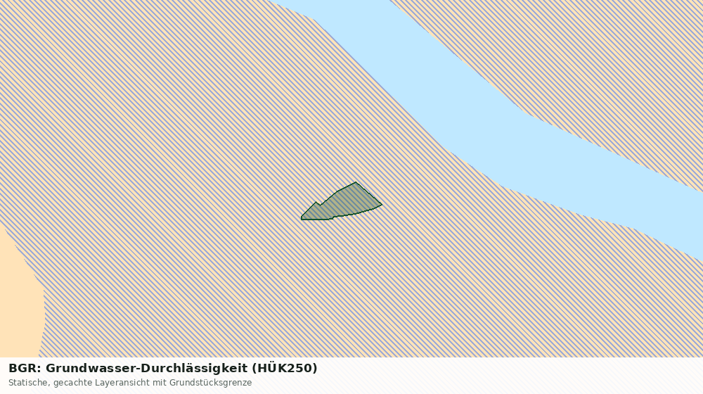 Statische Kartenansicht: BGR: Grundwasser-Durchlässigkeit (HÜK250)